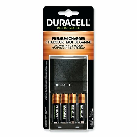 Duracell ION SPEED 4000 Hi-Performance Charger, Incl 2 AA, 2 AAA NiMH Batteries CEF27